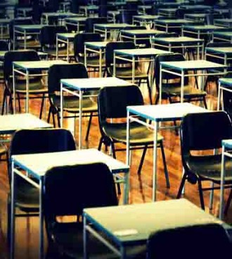 cropped stock image from net of exam hall